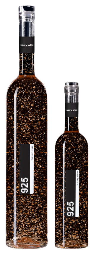 vin rose demisec cu particule fine de argint silver wine 0,75l și 1,5l
